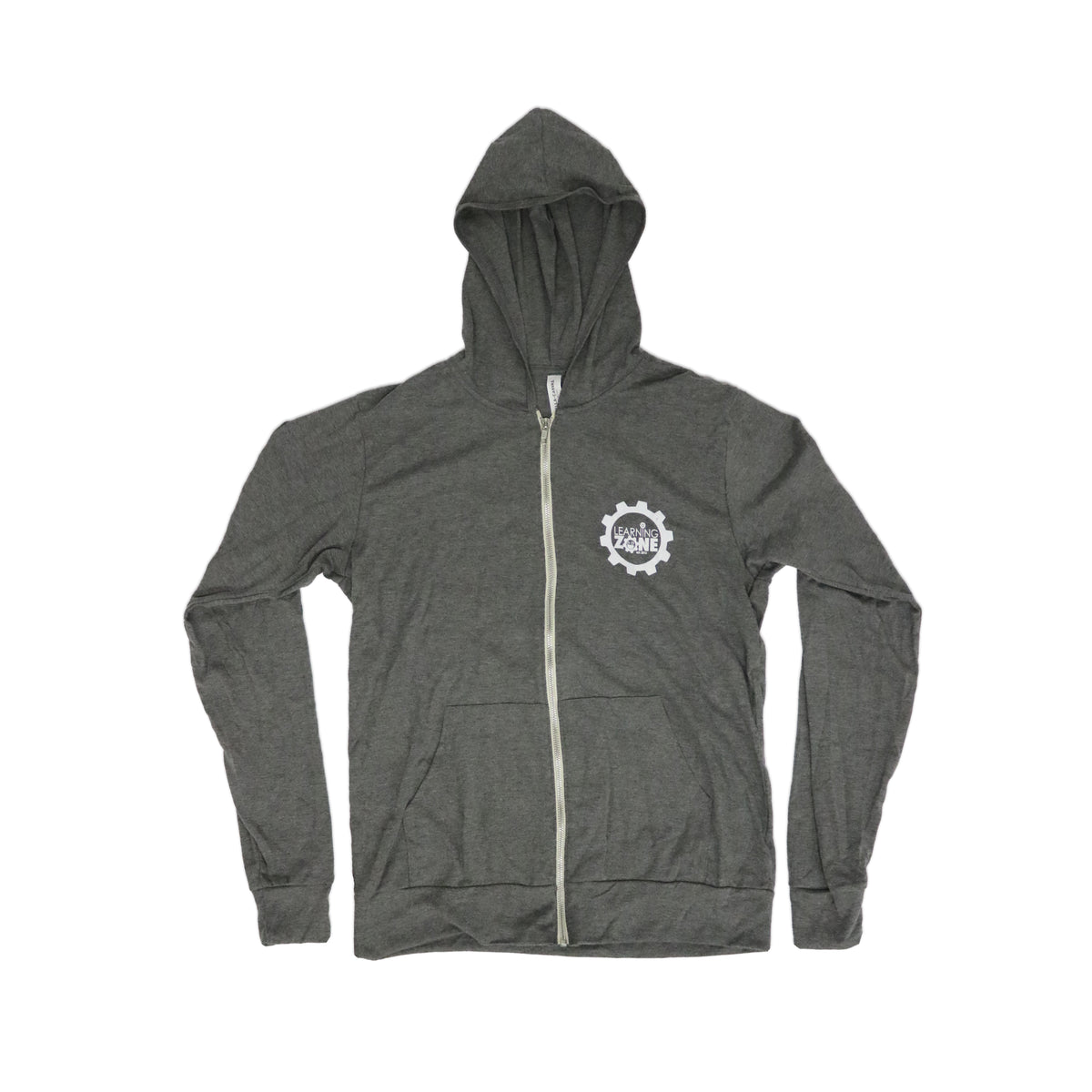 Front Chest Logo Zip Hoodie